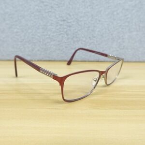 Harley Davidson Eyeglass Frames Womens Burgundy HD 520 RD 54-16-140 Embellished